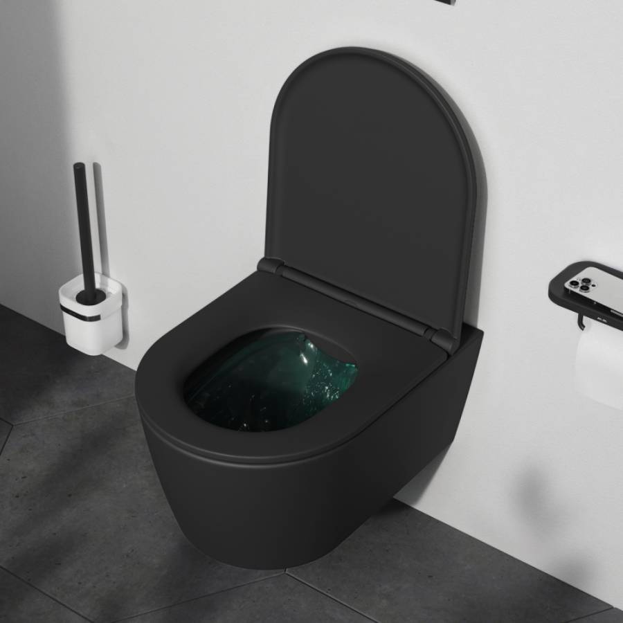 C8F1700MBSC Func подвесной унитаз 49 см FlashClean с сиденьем микролифт, черн мат C8F1700MBSC Func подвесной унитаз 49 см FlashClean с сиденьем микролифт, черн мат