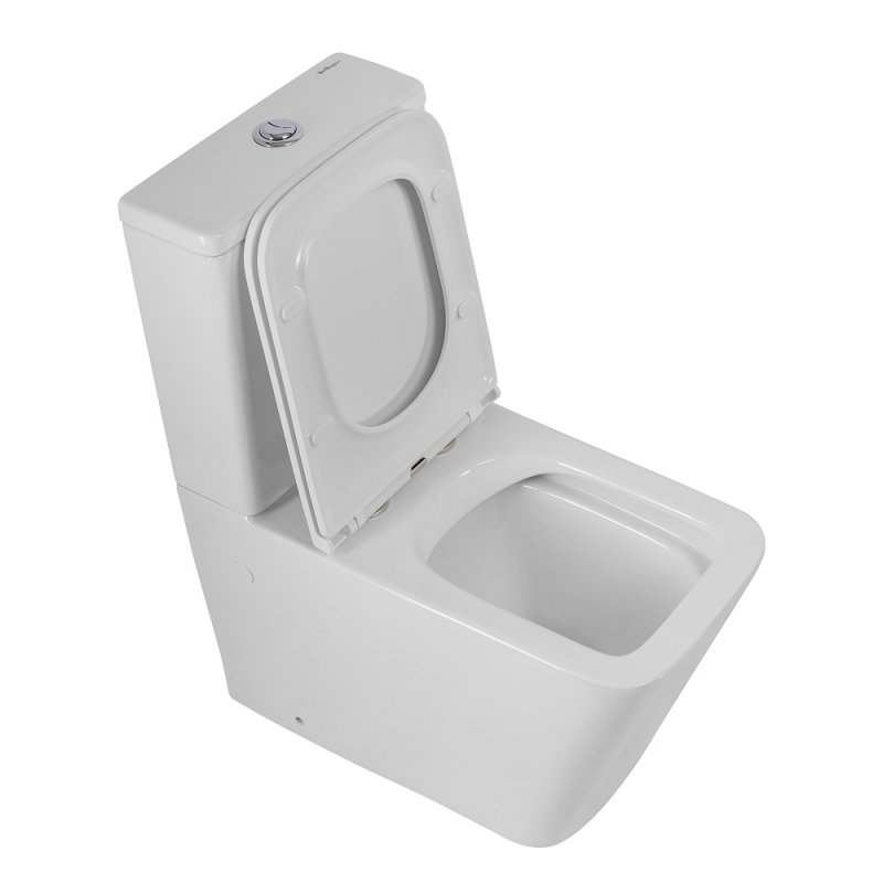 ARDENTE-R Чаша безободкового унитаза с сиденьем дюропласт soft close, P-trap, BB02093CPR/SC ARDENTE-R Чаша безободкового унитаза с сиденьем дюропласт soft close, P-trap, BB02093CPR/SC