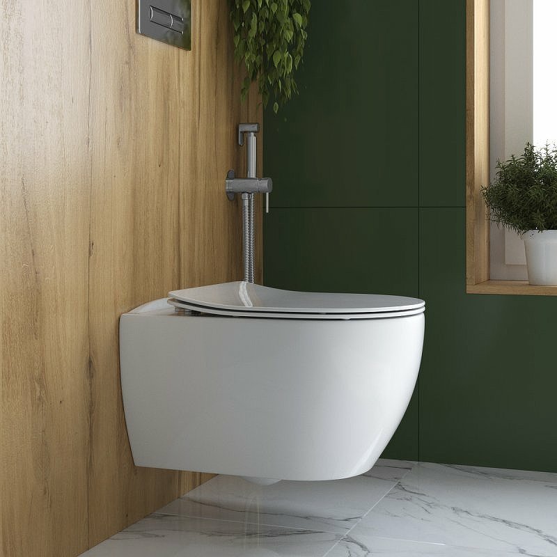 Унитаз подвесной безободковый CEZARES COMFORT CZR-191-TH Унитаз подвесной безободковый CEZARES COMFORT CZR-191-TH