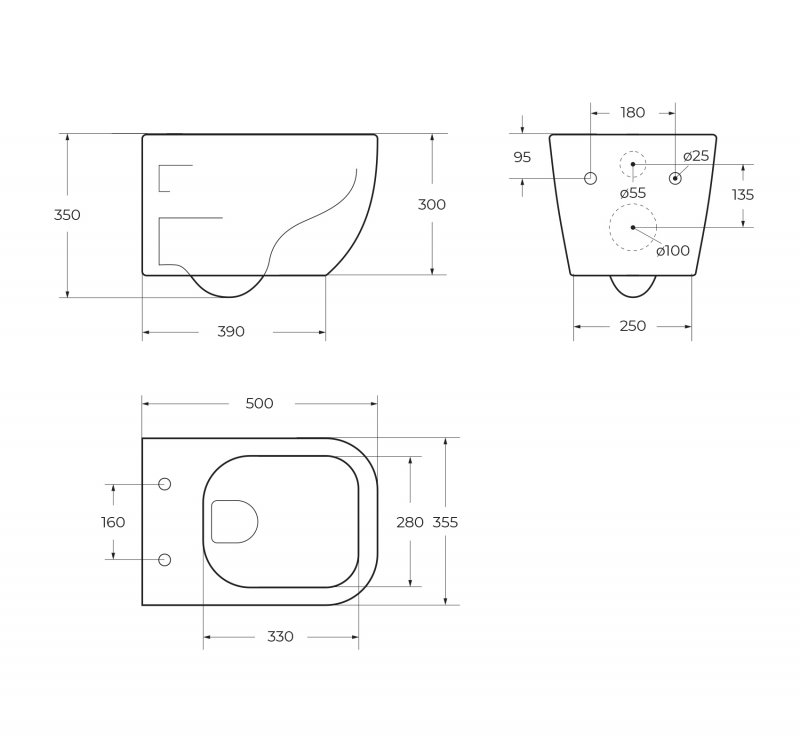 ALPINA Унитаз подвесной безободковый с сиденьем дюропласт soft close, BB10100CHR/SC ALPINA Унитаз подвесной безободковый с сиденьем дюропласт soft close, BB10100CHR/SC