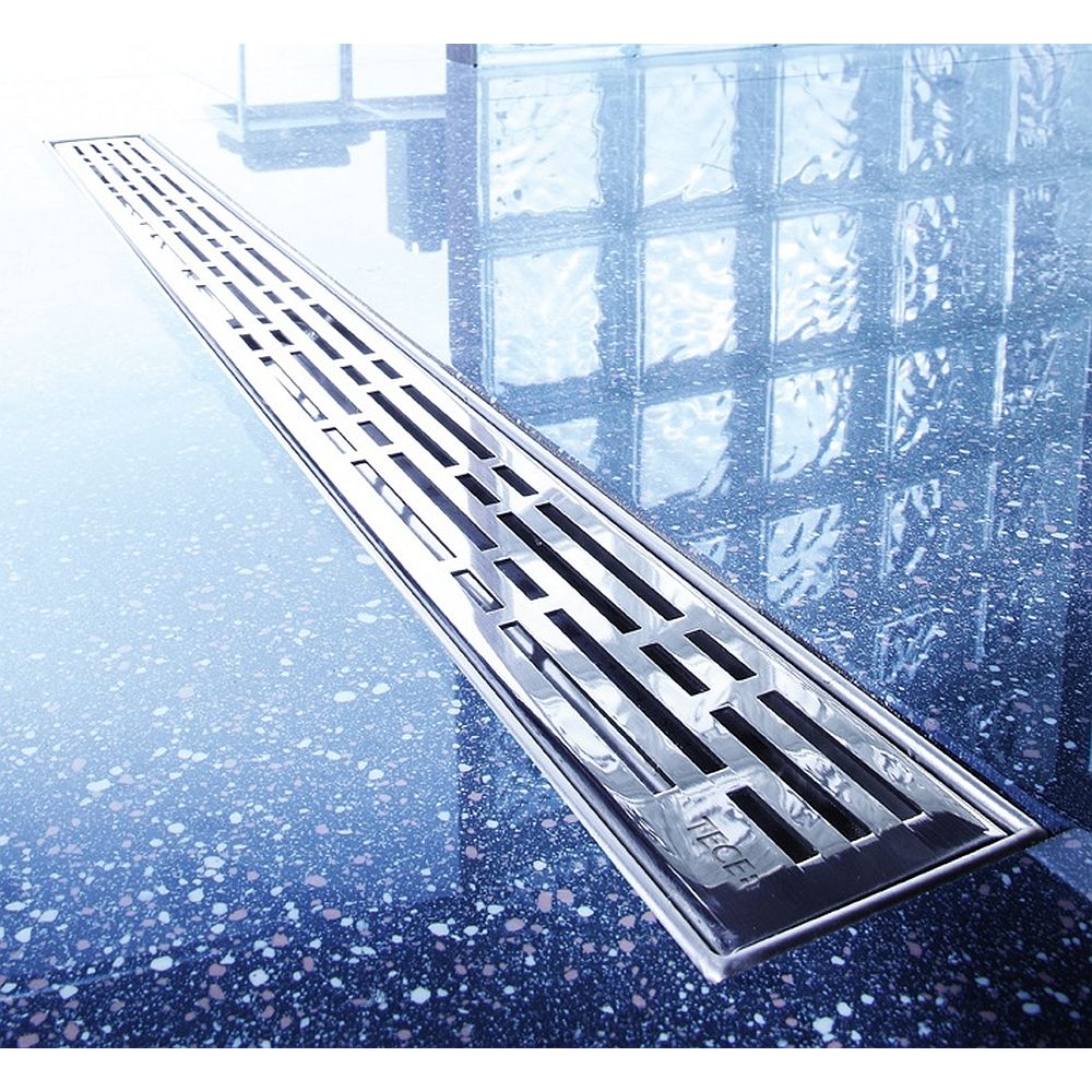 Декоративная решетка TECEdrainline "basic", нержавеющая сталь, глянец  для душевого канала, прямая 700 Декоративная решетка TECEdrainline "basic", нержавеющая сталь, глянец  для душевого канала, прямая 700