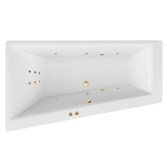 Ванна EXCELLENT Sfera Slim 170x100 (левая) "LINE" (золото) Ванна EXCELLENT Sfera Slim 170x100 (левая) "LINE" (золото)