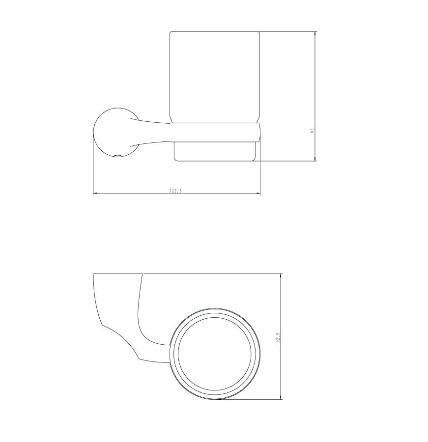 Подстаканник одинарный RUSH Devon (DE75310) Подстаканник одинарный RUSH Devon (DE75310)