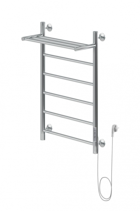 Полотенцесушитель электрический Aquanet Mauro 80х50 Тэн справа , с полкой Полотенцесушитель электрический Aquanet Mauro 80х50 Тэн справа , с полкой