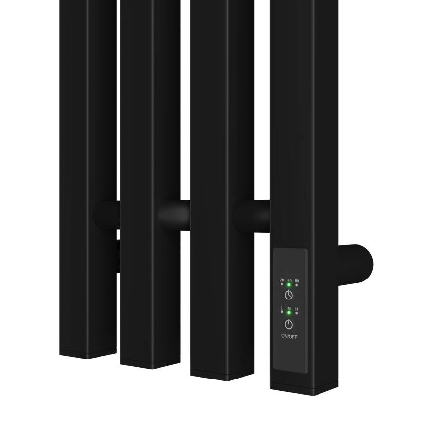 Полотенцесушитель электрический Point Гермес PN13832B П3 180x1200 диммер справа, черный Полотенцесушитель электрический Point Гермес PN13832B П3 180x1200 диммер справа, черный