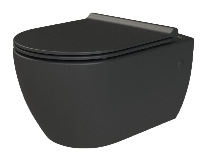 Унитаз подвесной NERO с крышкой ультра слим и микролифтом_Комплект Унитаз подвесной NERO с крышкой ультра слим и микролифтом_Комплект