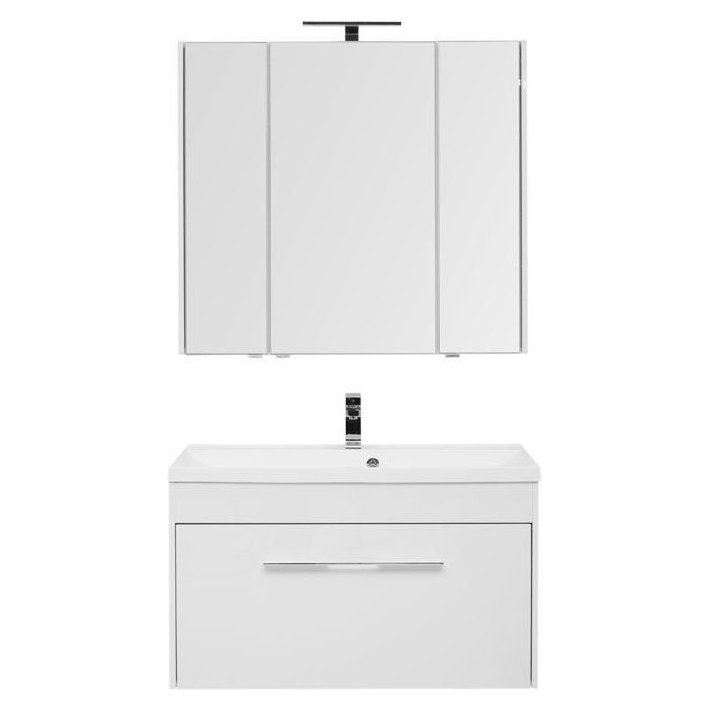 Мебель для ванной Aquanet Августа 100 белый (раковина Нота) Мебель для ванной Aquanet Августа 100 белый (раковина Нота)