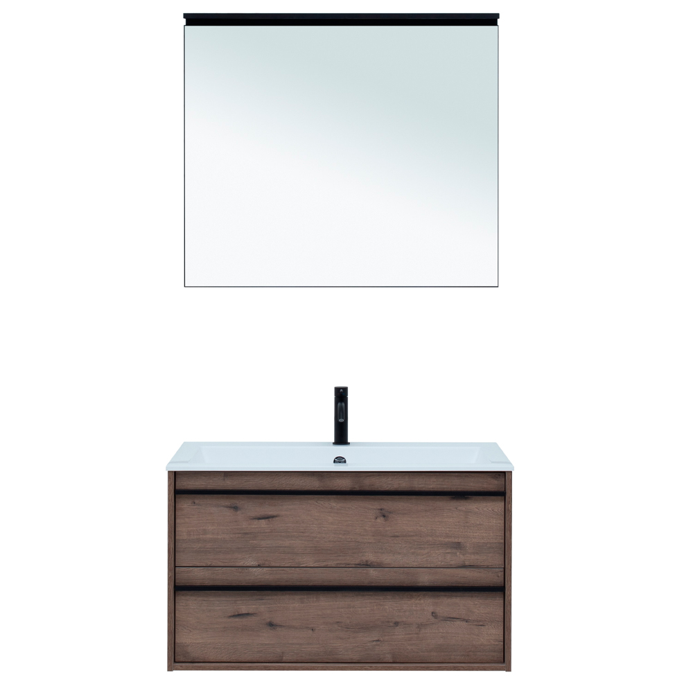 Мебель для ванной Aquanet Lino 90 Дуб Веллингтон Мебель для ванной Aquanet Lino 90 Дуб Веллингтон