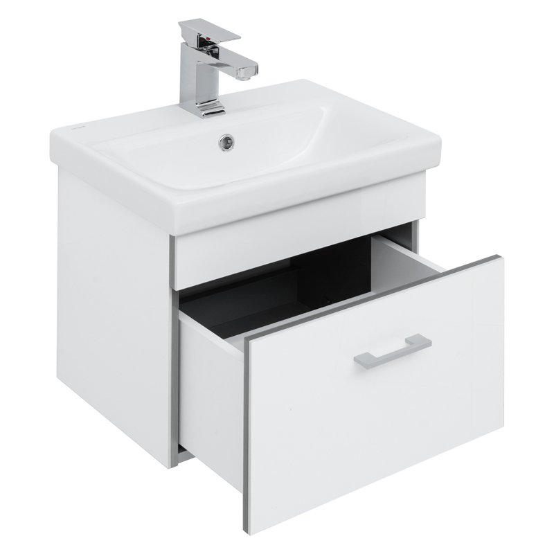 Мебель для ванной Aquanet Верона 50 (Moduo Slim) белый Мебель для ванной Aquanet Верона 50 (Moduo Slim) белый