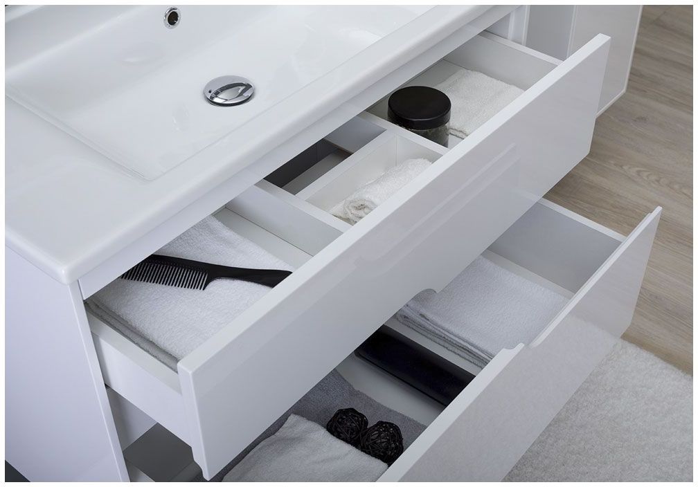 Мебель для ванной Aquanet Модена 85 белый Мебель для ванной Aquanet Модена 85 белый