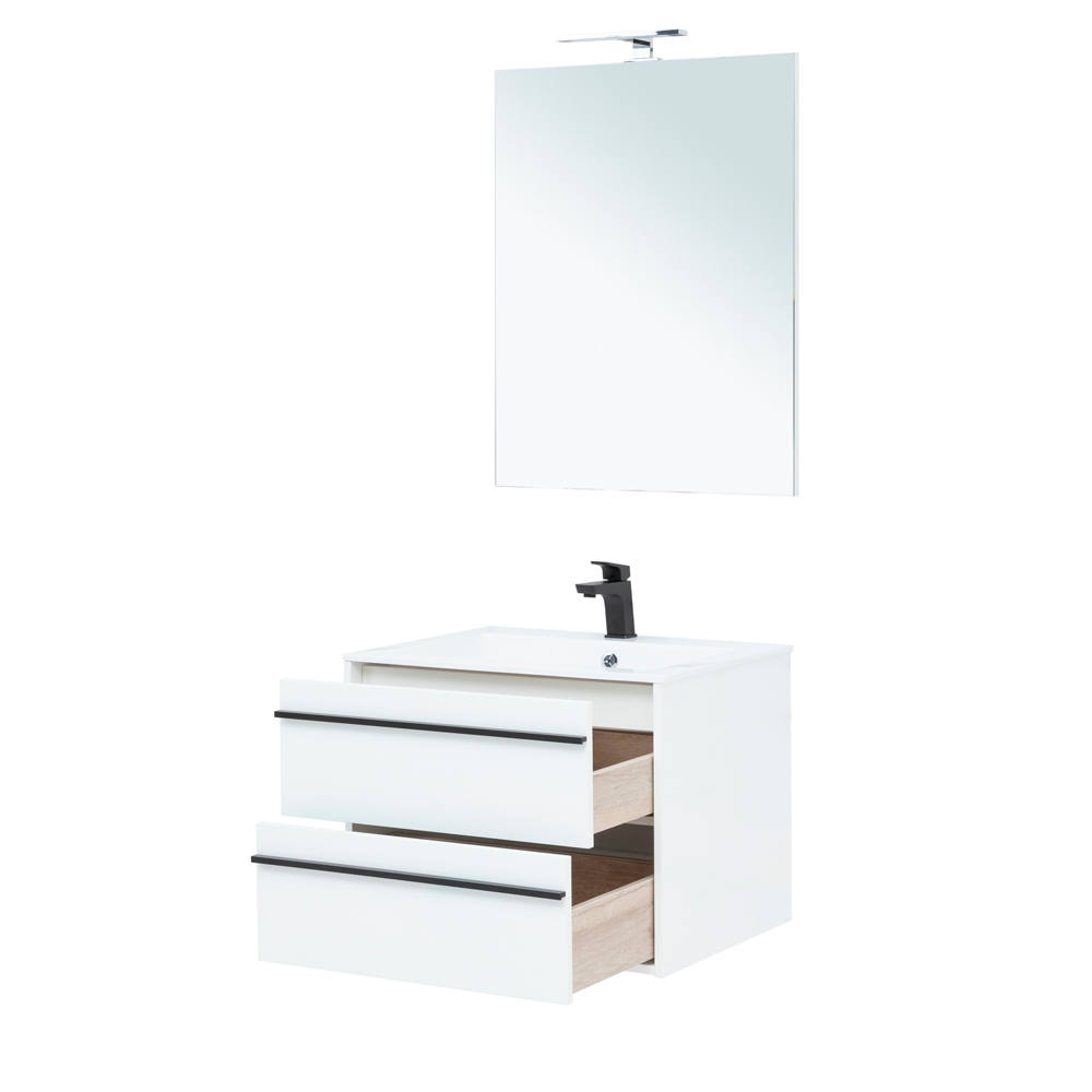 Мебель для ванной Aquanet Lino 70 белый матовый Мебель для ванной Aquanet Lino 70 белый матовый