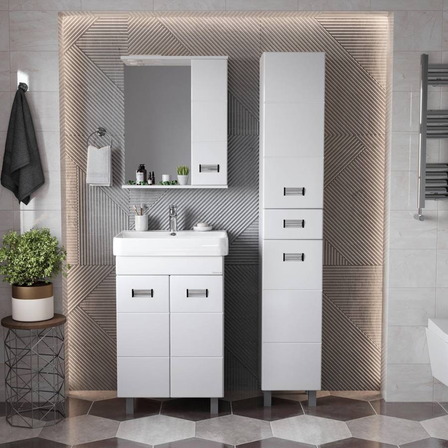 Пенал Onika Балтика 32 напольный, белый, универсальный Пенал Onika Балтика 32 напольный, белый, универсальный