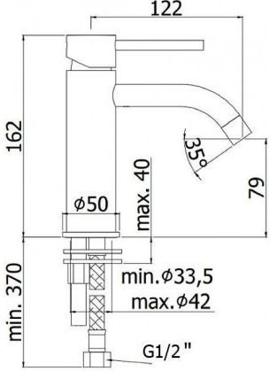 Смеситель для раковины Paffoni Light LIG071NKNSP никель черный брашированный