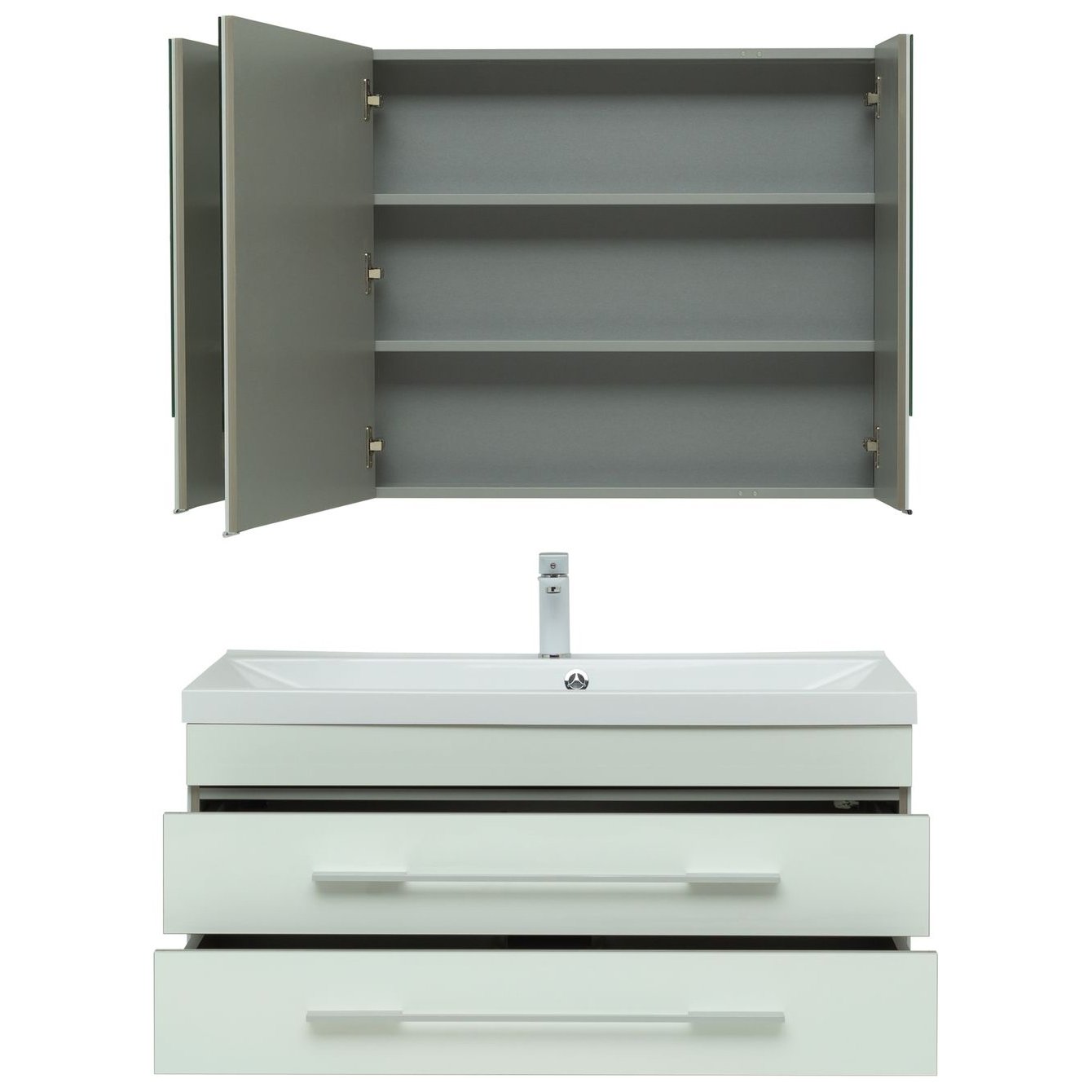 Мебель для ванной Aquanet Верона 100 белый (раковина Нота 284116) Мебель для ванной Aquanet Верона 100 белый (раковина Нота 284116)