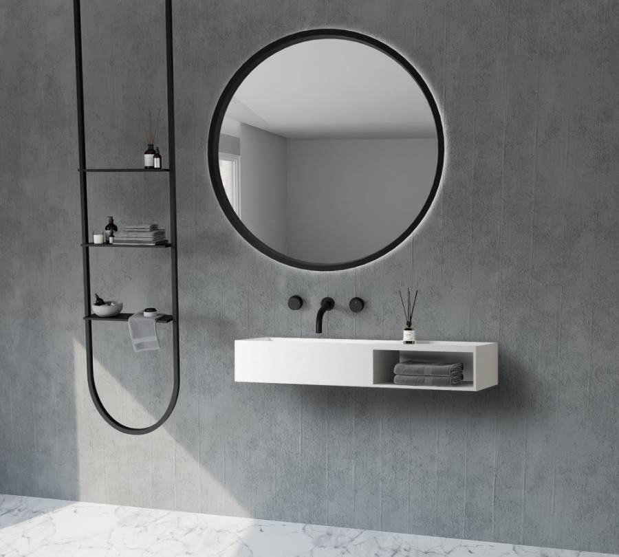 Тумба с раковиной ABBER Stein AS2649-1.2 подвесная, белая матовая Тумба с раковиной ABBER Stein AS2649-1.2 подвесная, белая матовая