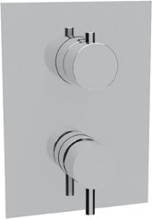 STELLA-VDIM5-01-Cr Встраиваемый однорычажный смеситель для душа с 5-и позиционным переключателем, исполнение хром, ручки хромированные