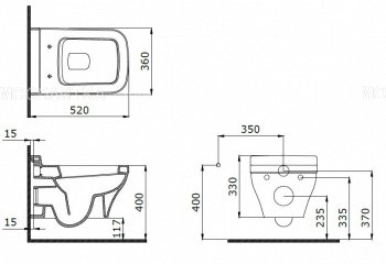 Сиденье с крышкой Scala, дюропласт, цвет-ваниль, A0322-008, шт