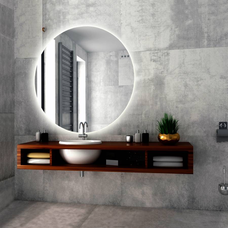 Зеркало Creto Elegante d100см с сенсорным выключателем Зеркало Creto Elegante d100см с сенсорным выключателем