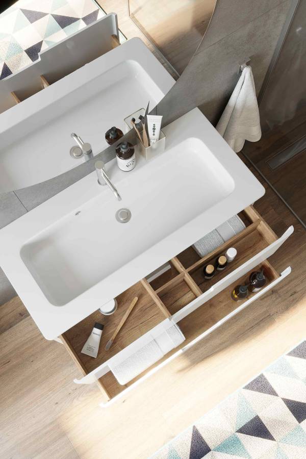 Тумба с раковиной Creto Bravo White 100 см Тумба с раковиной Creto Bravo White 100 см