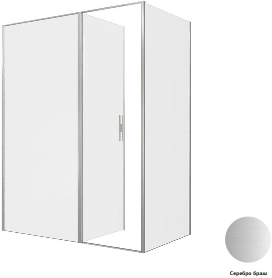 Душевой уголок Allen Brau Priority 160x90 3.31038.BA + 3.31044.BA серебро браш Душевой уголок Allen Brau Priority 160x90 3.31038.BA + 3.31044.BA серебро браш