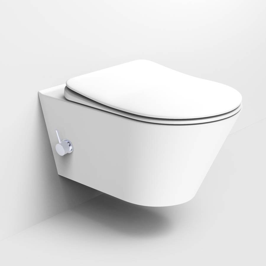 Унитаз подвесной с функцией биде, Avva Белый матовый Унитаз подвесной с функцией биде, Avva Белый матовый