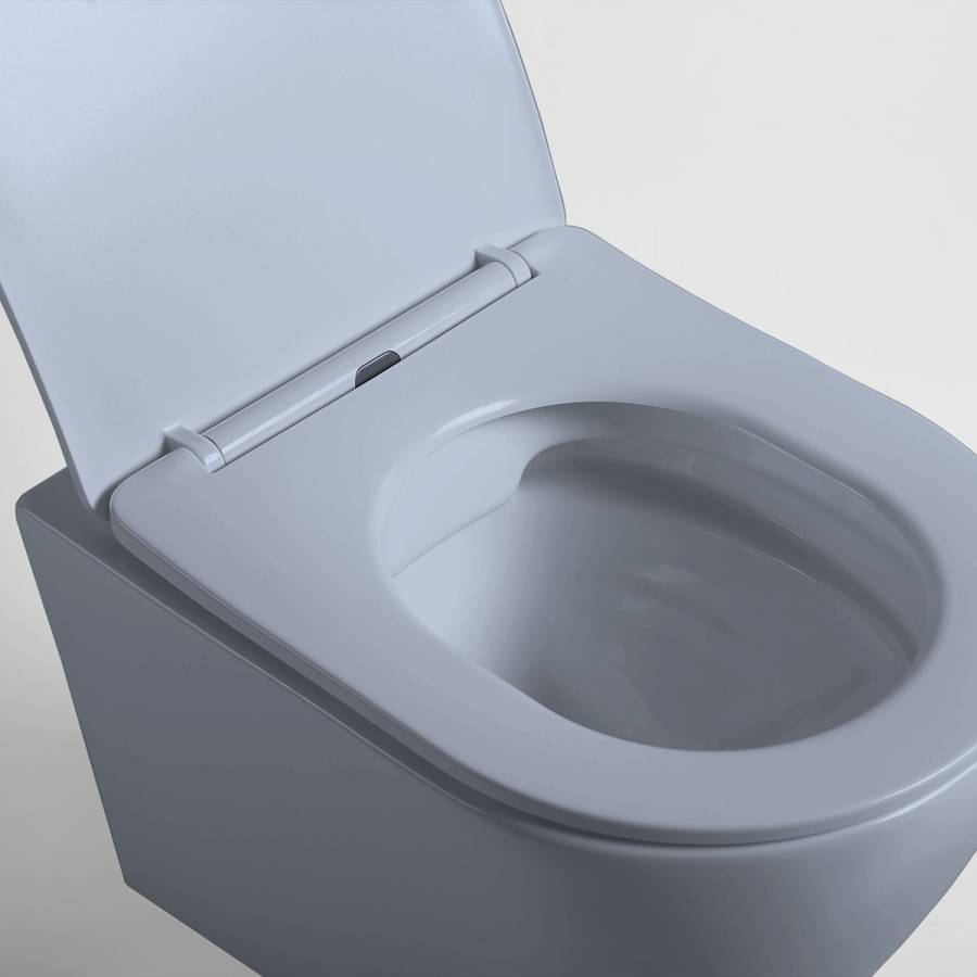 Унитаз подвесной Globo VT1-14SMO безободковый, цвет океан мат., ультратонкое сиденье soft-close Унитаз подвесной Globo VT1-14SMO безободковый, цвет океан мат., ультратонкое сиденье soft-close