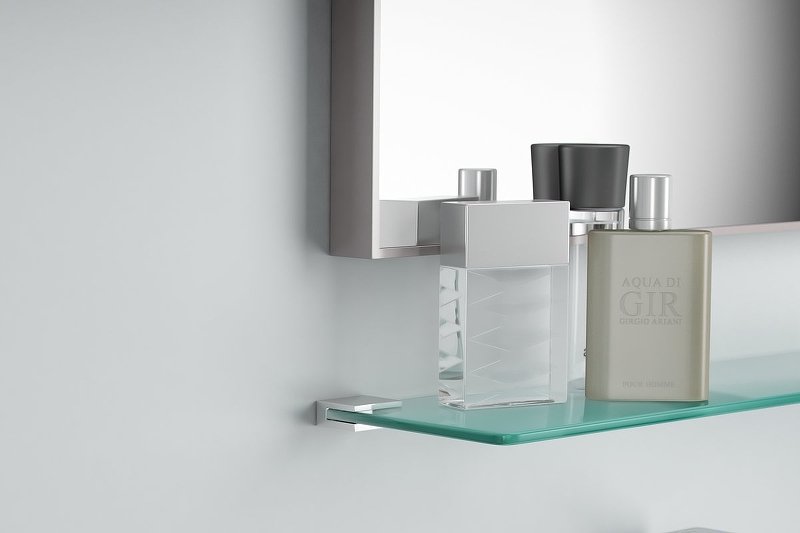 Полка стеклянная EXCELLENT 52 см Riko (хром) Полка стеклянная EXCELLENT 52 см Riko (хром)