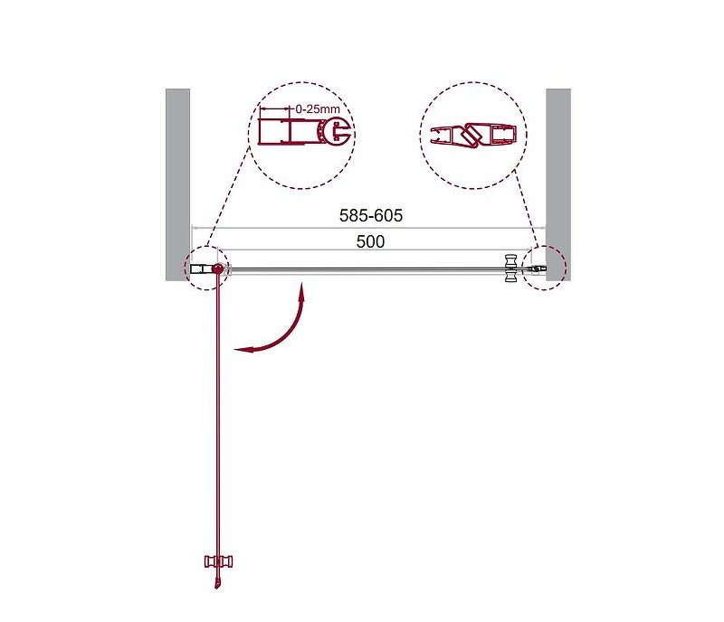 Душевая дверь BelBagno ETNA-B-1-60-C-Cr Душевая дверь BelBagno ETNA-B-1-60-C-Cr