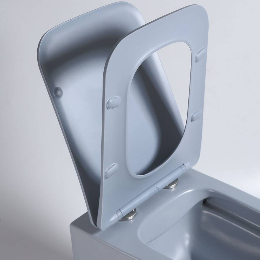 Унитаз подвесной Q-Line VT1-12MO безободковый, цвет океан мат., ультратонкое soft close сиденье Унитаз подвесной Q-Line VT1-12MO безободковый, цвет океан мат., ультратонкое soft close сиденье