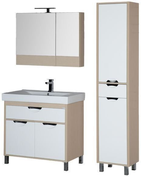 Мебель для ванной Aquanet Гретта 90 светлый дуб (камерино) Мебель для ванной Aquanet Гретта 90 светлый дуб (камерино)