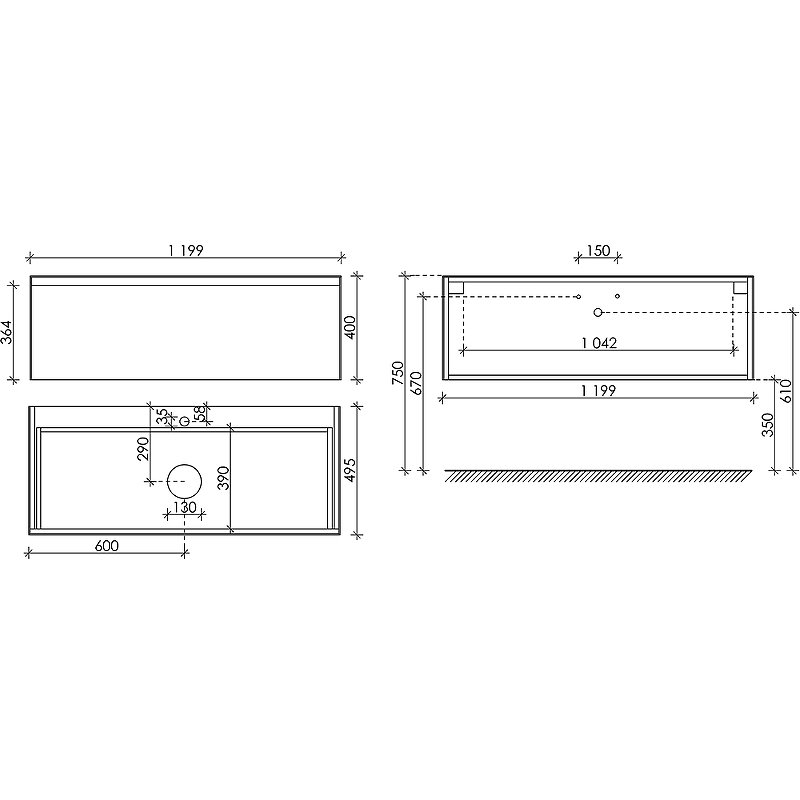Тумба подвесная SANCOS Stone из керамогранита с одним выдвижным ящиком и столешницей из керамогранита 1200х400х495, керамогранит Statuario white, арт. ST120SV Тумба подвесная SANCOS Stone из керамогранита с одним выдвижным ящиком и столешницей из керамогранита 1200х400х495, керамогранит Statuario white, арт. ST120SV