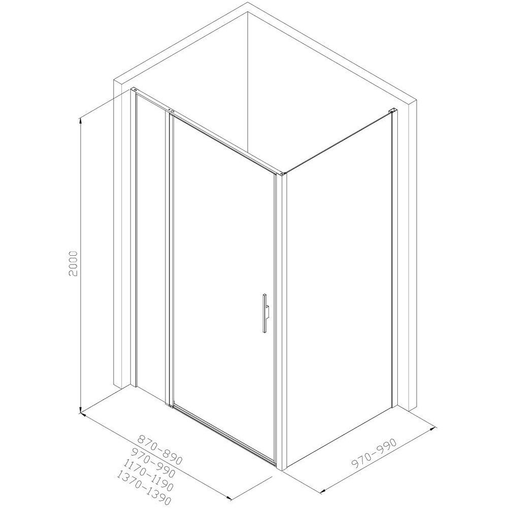 Душевой уголок Allen Brau Priority 140x100 3.31036.BBA + 3.31048.BBA черный браш Душевой уголок Allen Brau Priority 140x100 3.31036.BBA + 3.31048.BBA черный браш