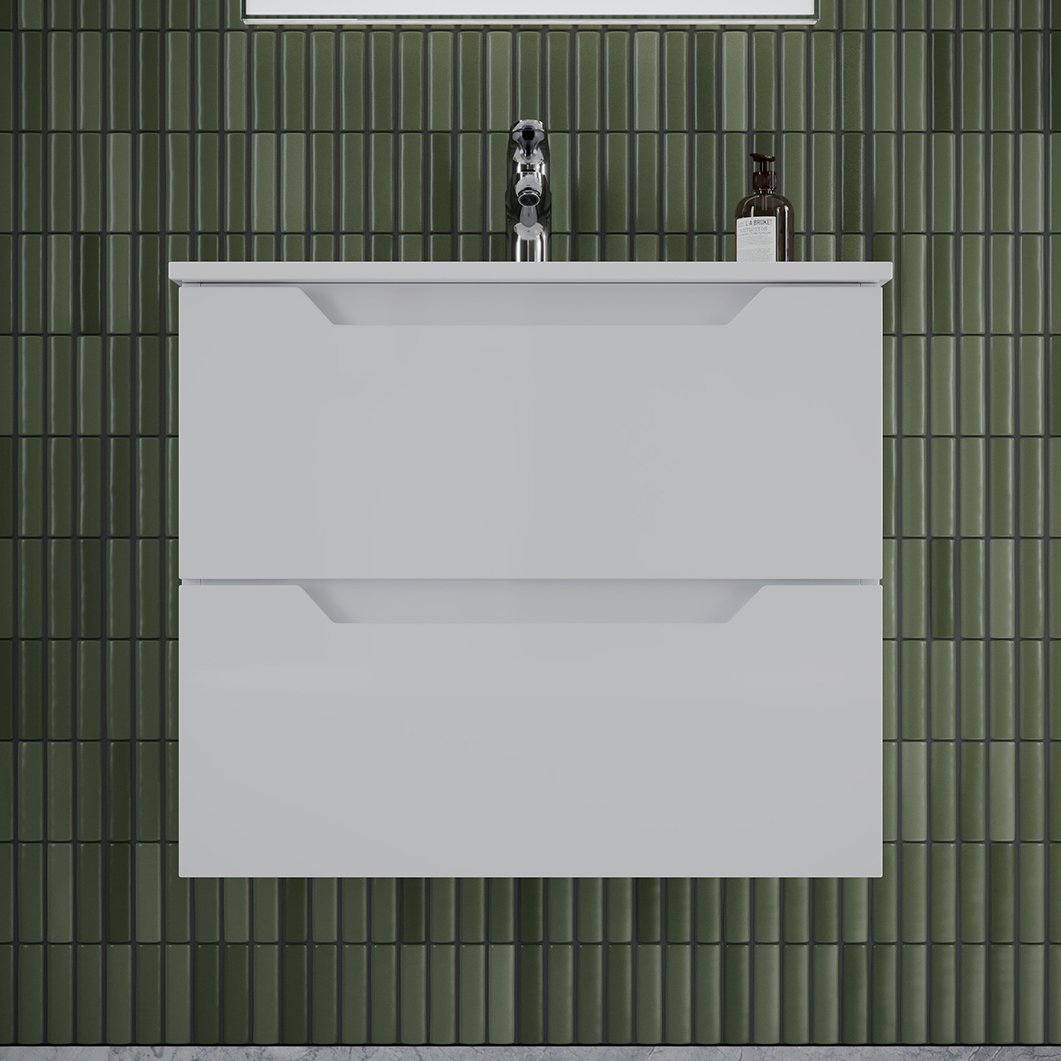 Тумба подвесная SANCOS Norma 2.0 590х450х500, c двумя ящиками оснащенными доводчиками, белый глянец , арт. NR2.060W Тумба подвесная SANCOS Norma 2.0 590х450х500, c двумя ящиками оснащенными доводчиками, белый глянец , арт. NR2.060W