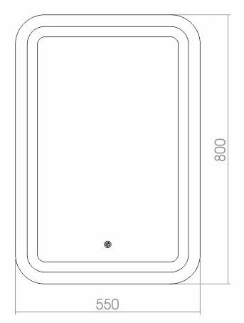 Зеркало Creto Malibu 55х80 Зеркало Creto Malibu 55х80