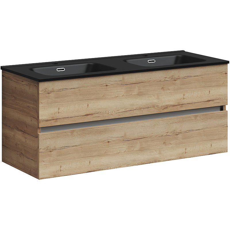 Тумба подвесная SANCOS Urban 1190х450х550, c двумя ящиками оснащенными доводчиками, дуб галифакс натуральный , арт. UR120-2EG Тумба подвесная SANCOS Urban 1190х450х550, c двумя ящиками оснащенными доводчиками, дуб галифакс натуральный , арт. UR120-2EG