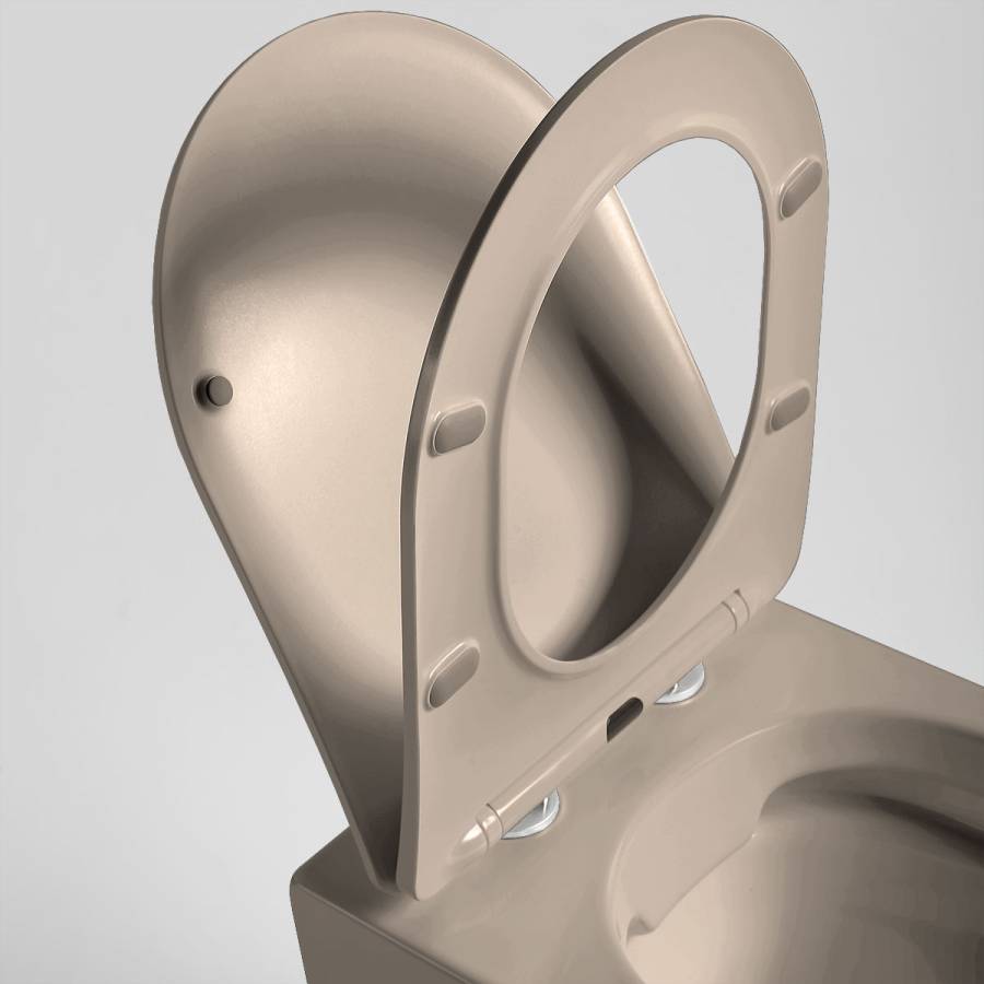 Унитаз подвесной Globo VT1-14SMC безободковый, цвет капучино мат., ультратонкое сиденье soft-close Унитаз подвесной Globo VT1-14SMC безободковый, цвет капучино мат., ультратонкое сиденье soft-close