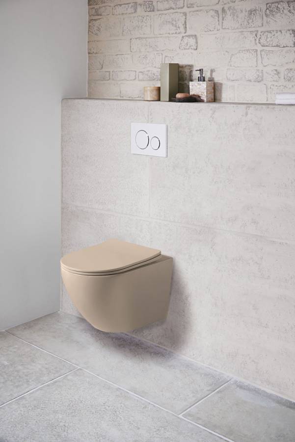 Унитаз подвесной Globo VT1-14SMC безободковый, цвет капучино мат., ультратонкое сиденье soft-close Унитаз подвесной Globo VT1-14SMC безободковый, цвет капучино мат., ультратонкое сиденье soft-close