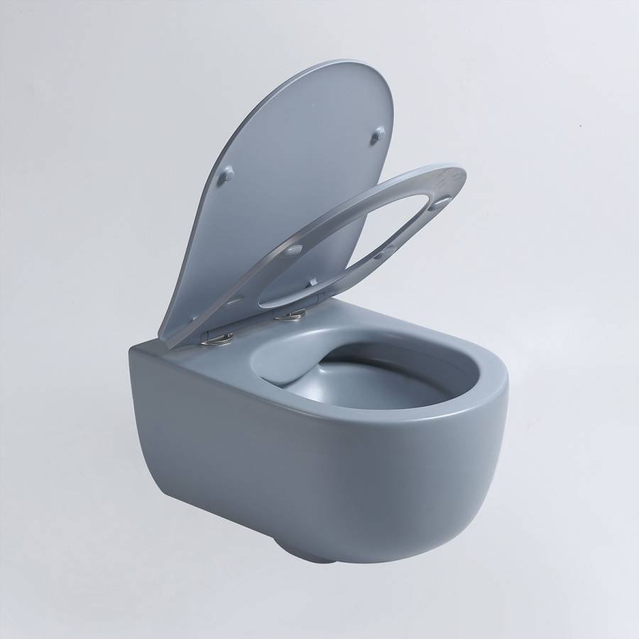 Унитаз подвесной Evo VT1-34SMO безободковый, цвет океан матовый, ультратонкое soft-close сиденье Унитаз подвесной Evo VT1-34SMO безободковый, цвет океан матовый, ультратонкое soft-close сиденье