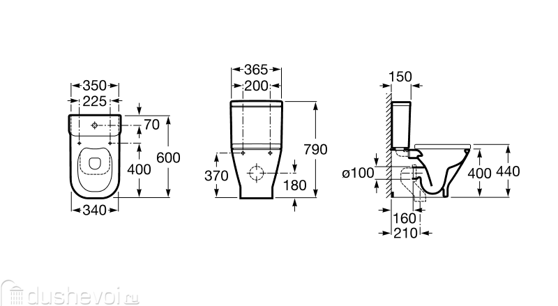 Roca Gap 734273700H Clean Rim чаша Roca Gap 734273700H Clean Rim чаша