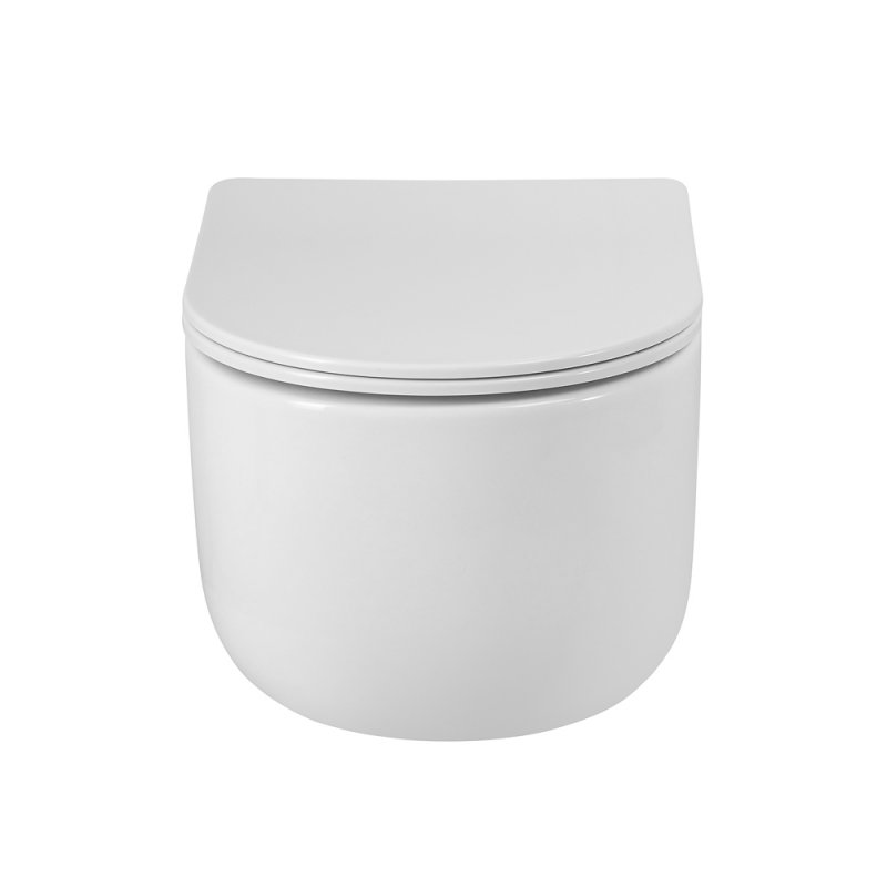 Унитаз подвесной безободковый с сиденьем и смывом TORNADO BelBagno SOFT-TOR Унитаз подвесной безободковый с сиденьем и смывом TORNADO BelBagno SOFT-TOR