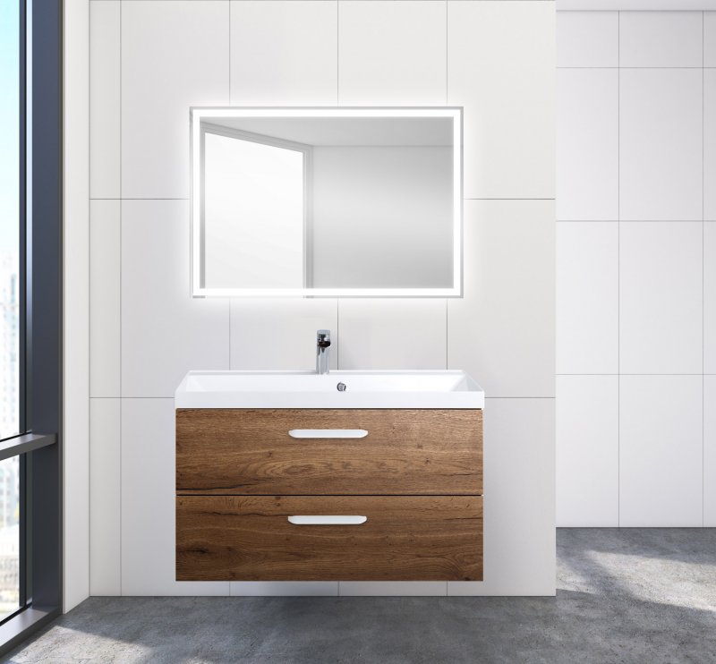 Тумба с раковиной подвесная  BelBagno AURORA 90 Bianco Lucido, раковина белая Тумба с раковиной подвесная  BelBagno AURORA 90 Bianco Lucido, раковина белая