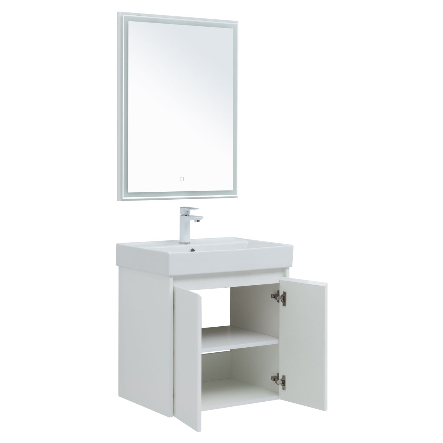 Мебель для ванной Aquanet Nova Lite 60 белый глянец (2 дверцы) Мебель для ванной Aquanet Nova Lite 60 белый глянец (2 дверцы)