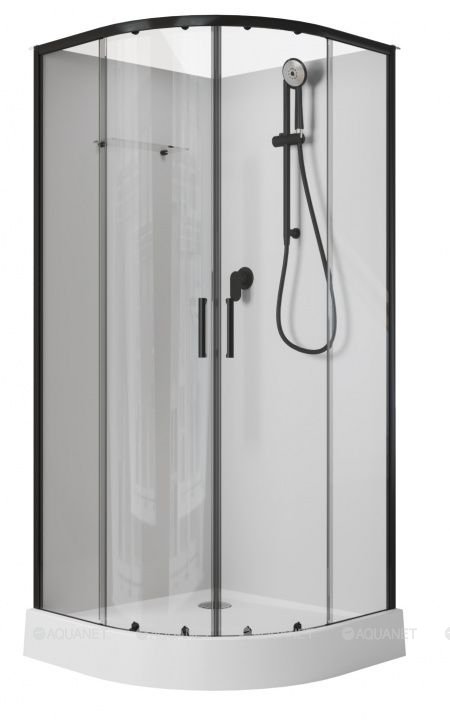 Душевая кабина Aquanet Passion EVO 100R Black 100x100 Душевая кабина Aquanet Passion EVO 100R Black 100x100