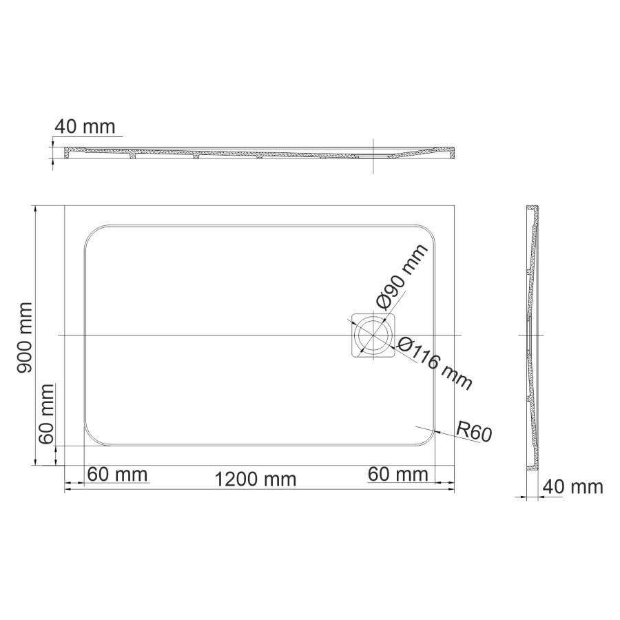 Neime 19T07 Душевой поддон Wasserkraft Neime 19T07 Душевой поддон Wasserkraft