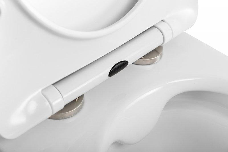 UNO 2.1 Унитаз подвесной безободковый с сиденьем дюропласт soft close BB7006CHR/SC UNO 2.1 Унитаз подвесной безободковый с сиденьем дюропласт soft close BB7006CHR/SC