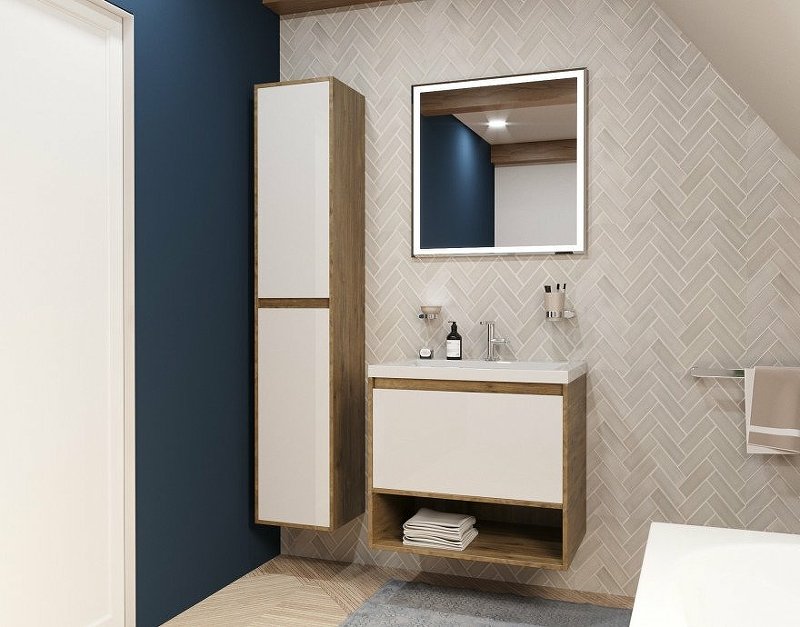 Комплект мебели Monaco Wood 600х480 подвесной 1 ящик (ШхГхВ) 598х476х607 Комплект мебели Monaco Wood 600х480 подвесной 1 ящик (ШхГхВ) 598х476х607