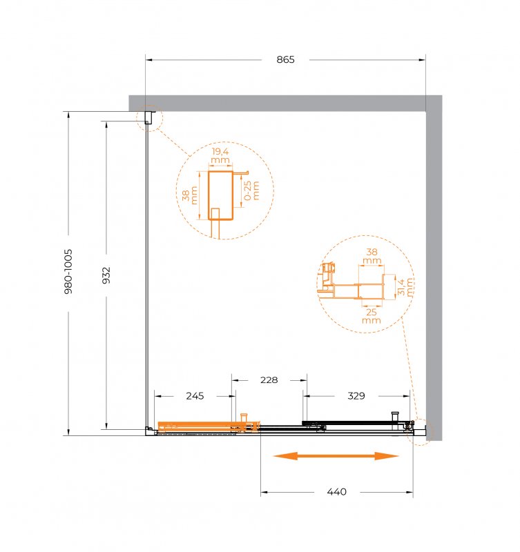 Душевой уголок CEZARES MOLVENO-AHF-31 Душевой уголок CEZARES MOLVENO-AHF-31
