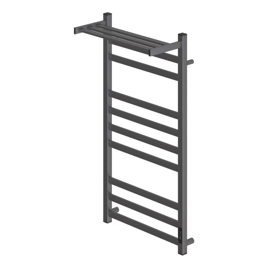 Полотенцесушитель электрический Point Меркурий PN83850PGR П9 500x1000 с полкой, диммер справа, графит премиум Полотенцесушитель электрический Point Меркурий PN83850PGR П9 500x1000 с полкой, диммер справа, графит премиум