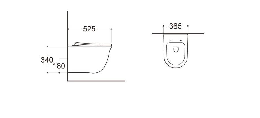 Подвесной унитаз Акватек Классик AQ1111-00 Подвесной унитаз Акватек Классик AQ1111-00