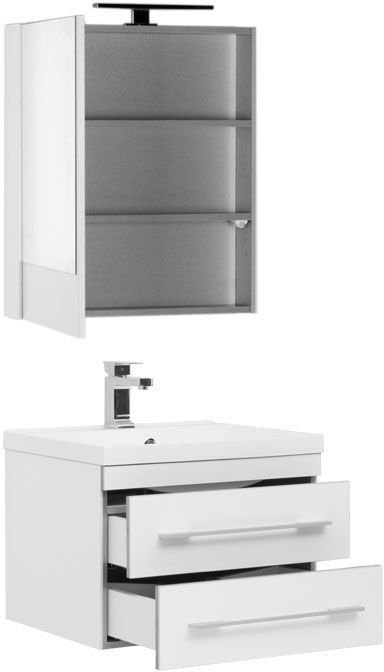 Комплект мебели для ванной Aquanet Верона NEW 58 белый (подвесной 2 ящика) Комплект мебели для ванной Aquanet Верона NEW 58 белый (подвесной 2 ящика)